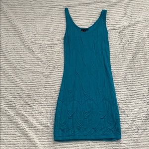 Material girl blue textured dress size small